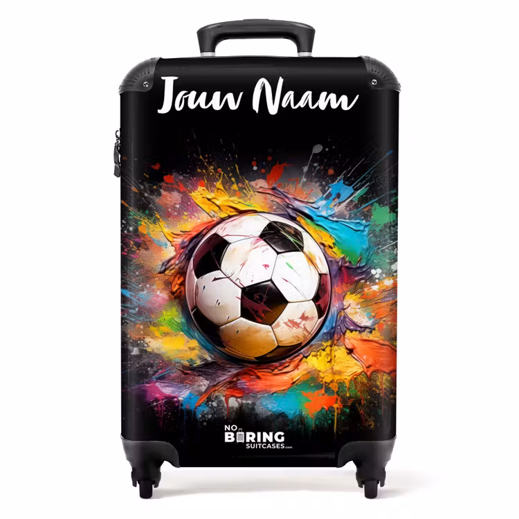 Verfklodder Voetbal NBS - Handbagage koffer - Kinderen Unisex middel -productfoto_recht