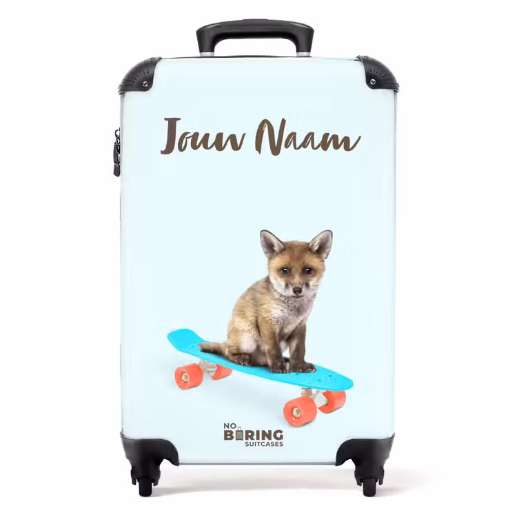 Verrijdende vos NBS - Handbagage koffer - Kinderen Unisex middel -productfoto_recht