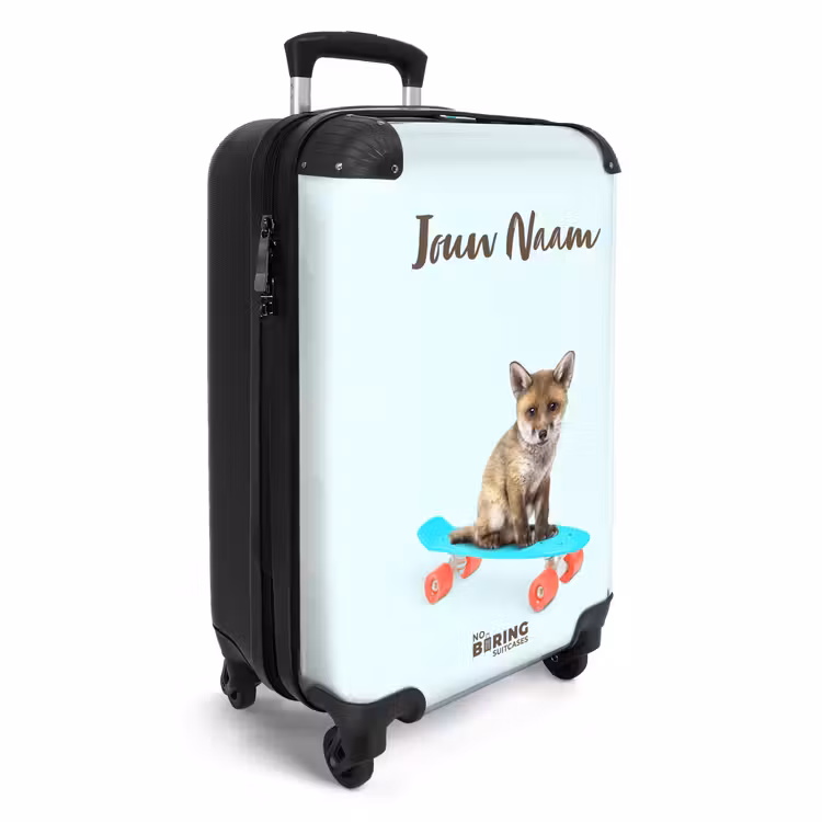 Verrijdende vos NBS - Handbagage koffer - Kinderen Unisex middel -productfoto_3d
