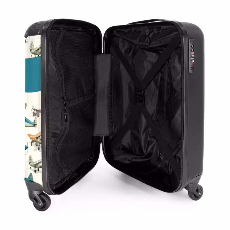 Vliegtuigsquadron NBS - Handbagage koffer - Kinderen Unisex middel -binnenkant