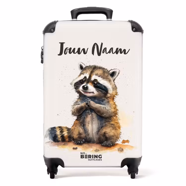 Waldo wasbeer NBS - Handbagage koffer - Kinderen Unisex middel -productfoto_recht