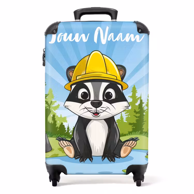 Wally werkbeer NBS - Handbagage koffer - Kinderen Unisex middel -productfoto_recht