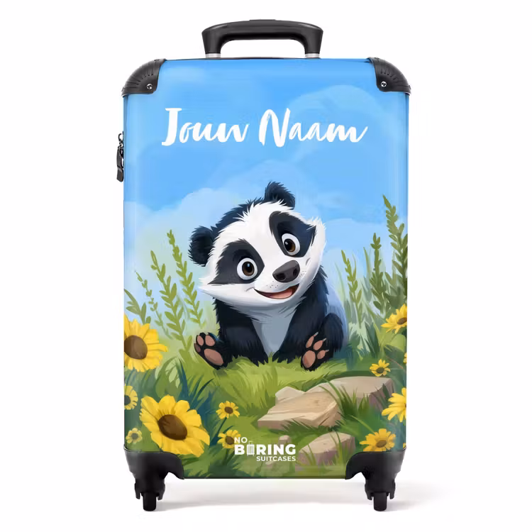 Willem wasbeer NBS - Handbagage koffer - Kinderen Unisex middel -productfoto_recht