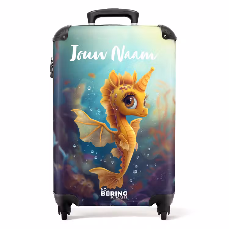 Zara zeepaardje NBS - Handbagage koffer - Kinderen Unisex middel -productfoto_recht