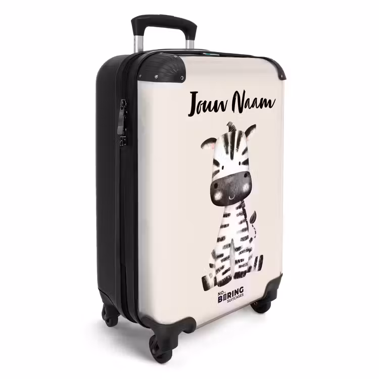 Zoë Zebra NBS - Handbagage koffer - Kinderen Unisex middel -productfoto_3d