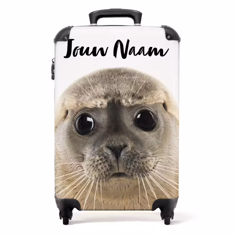 Zyon Zeehond NBS - Handbagage koffer - Kinderen Unisex middel -productfoto_recht