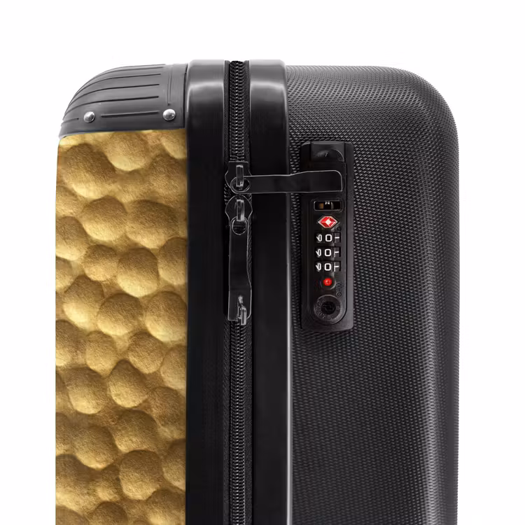 Metaal - Dynamisch - Goud NBS - Handbagage koffer - Volwassenen Unisex middel -slot