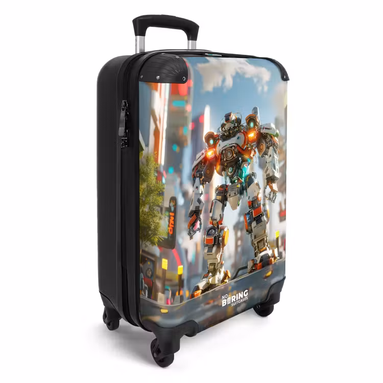 Metalen wachter NBS - Handbagage koffer - Unisex middel -productfoto_3d