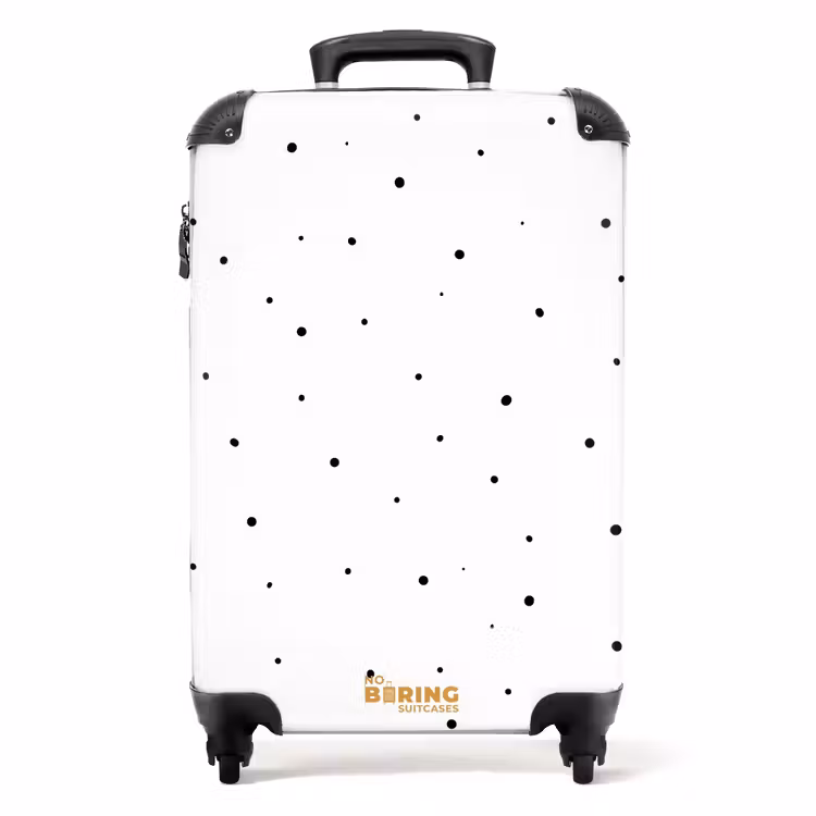 Minimalistisch stippenveld NBS - Handbagage koffer - Volwassenen Unisex middel -productfoto_recht