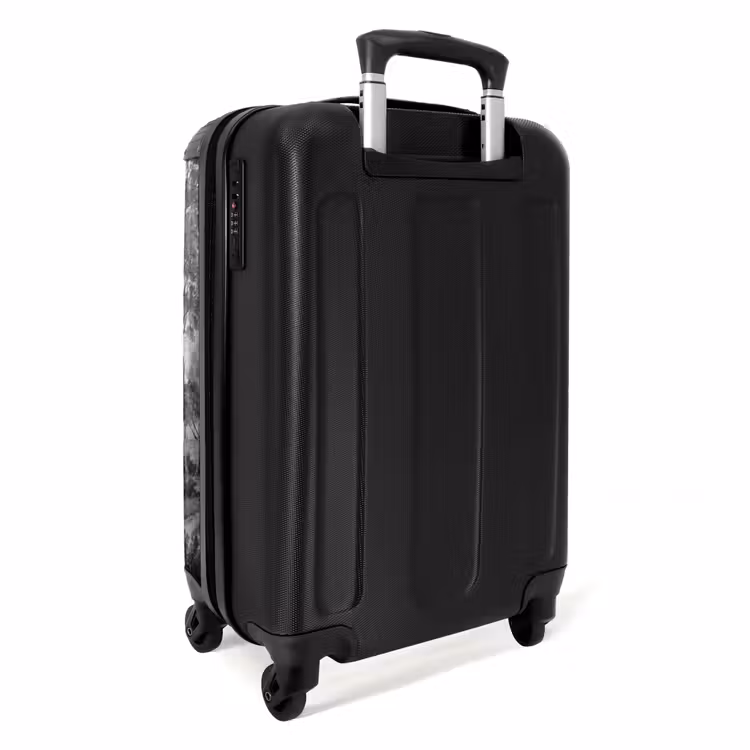 Mistig - Berglandschap - Illustratie NBS - Handbagage koffer - Volwassenen Unisex middel -achterkant