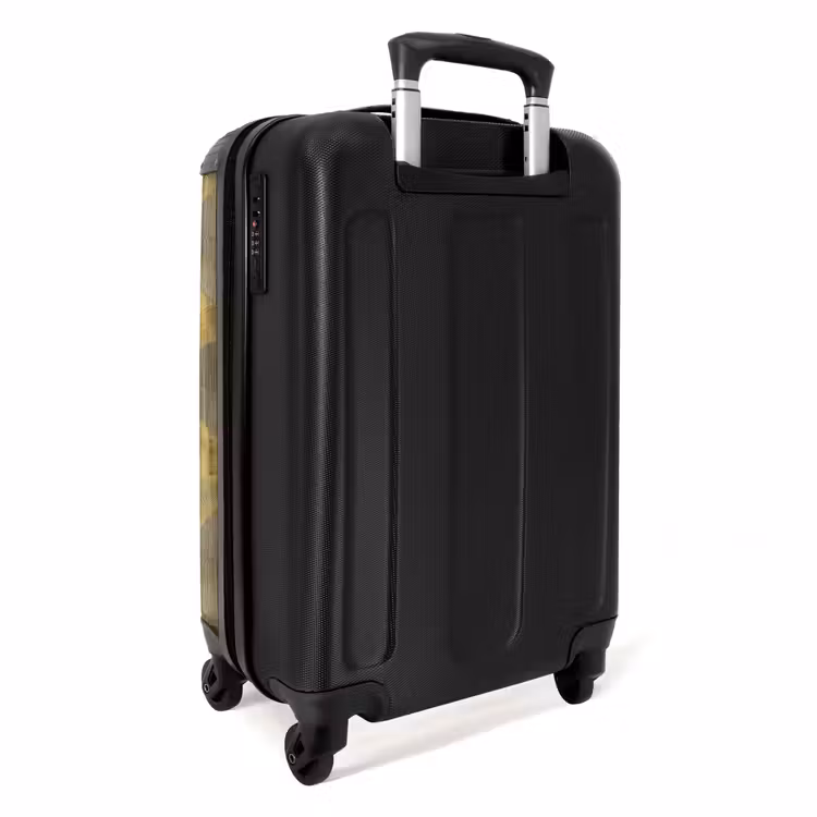 Modern - Geometrisch - Goud NBS - Handbagage koffer - Volwassenen Unisex middel -achterkant