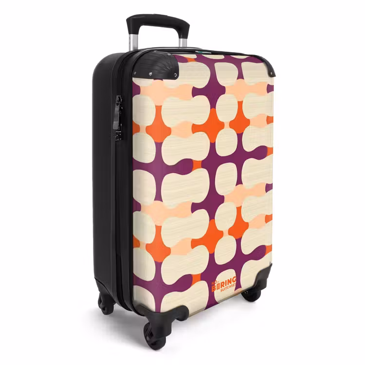 Modern - Patroon - Kleurrijk NBS - Handbagage koffer - Volwassenen Unisex middel -productfoto_3d