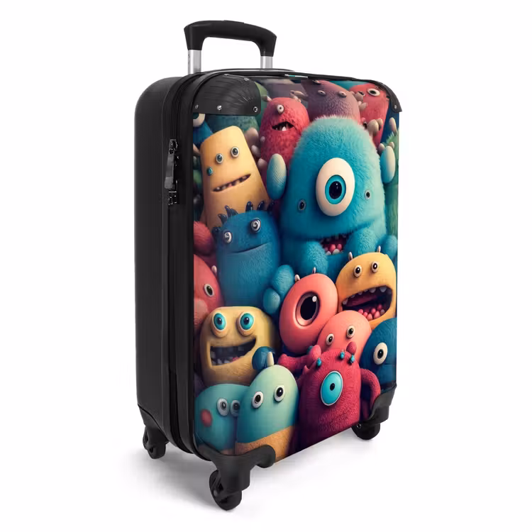 Monster Menigte NBS - Handbagage koffer - Unisex middel -productfoto_3d
