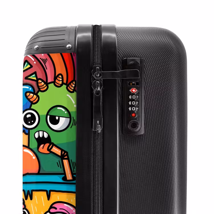 Monster met 1 Oog NBS - Handbagage koffer - Unisex middel -slot