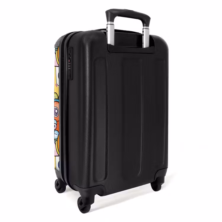 Monster met Stippen NBS - Handbagage koffer - Unisex middel -achterkant