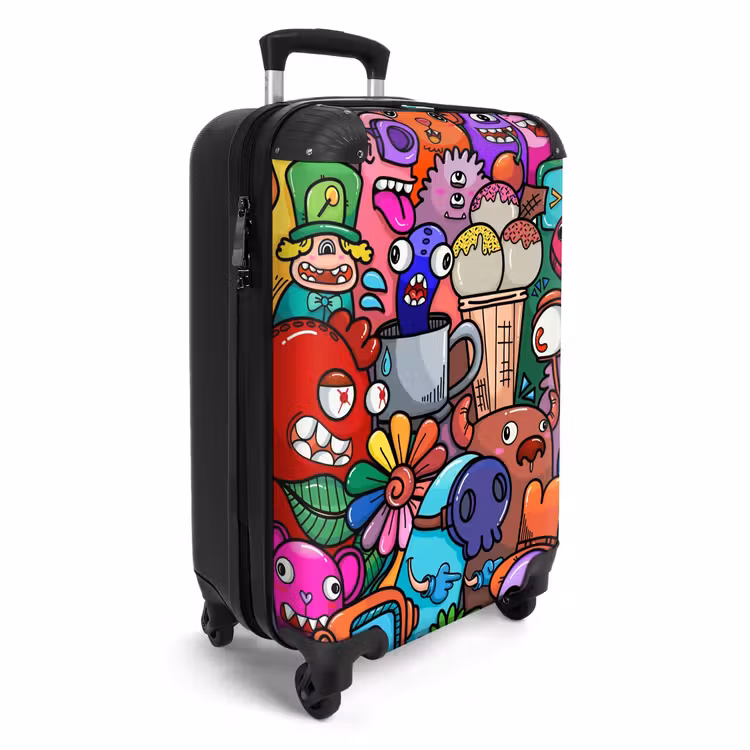 Monstervrienden Festijn NBS - Handbagage koffer - Unisex middel -productfoto_3d