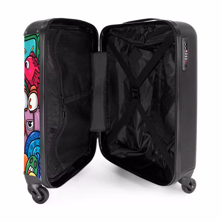 Monstervrienden Festijn NBS - Handbagage koffer - Unisex middel -binnenkant
