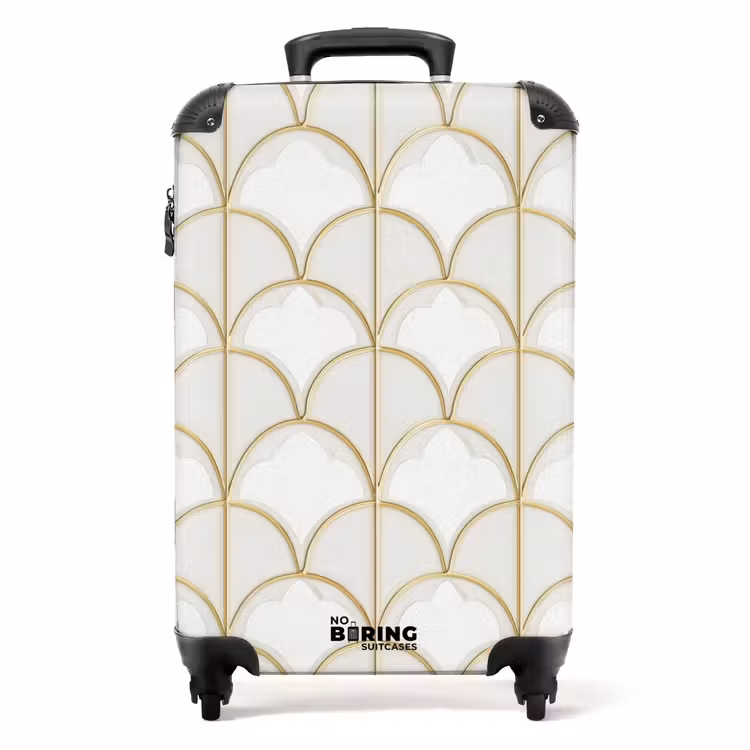 Mozaïek - Bogen - Goud NBS - Handbagage koffer - Volwassenen Unisex middel -productfoto_recht