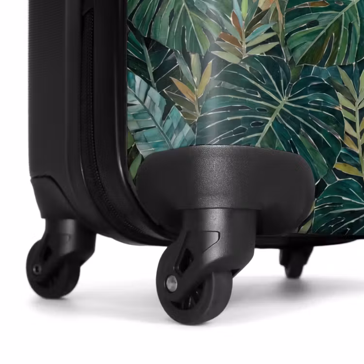Koffer - Natuur - Bladeren - Abstract - Groen - Vogel - Natuur - Bladeren - Abstract - Groen - Vogel NBS - Handbagage koffer - Volwassenen Unisex middel