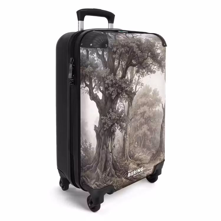 Koffer - Natuur - Bos - Eik - Natuur - Bos - Eik NBS - Handbagage koffer - Volwassenen Unisex middel