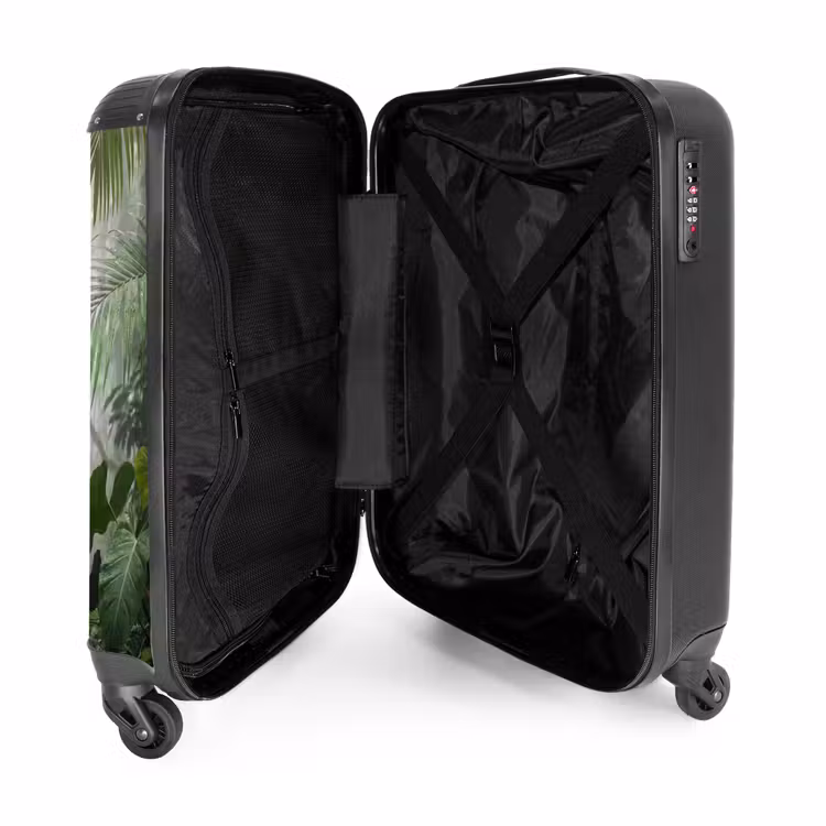 Koffer - Natuur - Jungle - Mist - Tropisch - Groen - Natuur - Jungle - Mist - Tropisch - Groen NBS - Handbagage koffer - Volwassenen Unisex middel