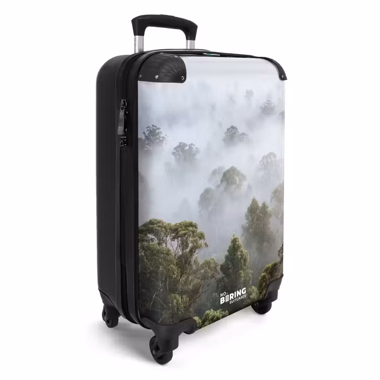 Koffer - Natuur - Mist - Bos - Ochtend - Goud - Natuur - Mist - Bos - Ochtend - Goud NBS - Handbagage koffer - Volwassenen Unisex middel