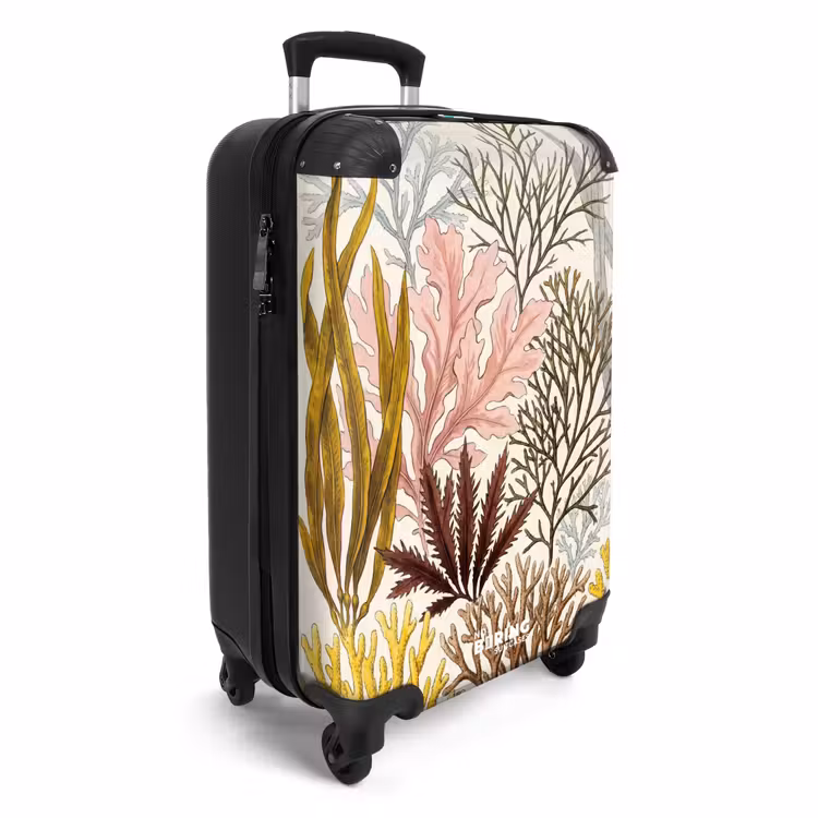 Koffer - Natuur - Onderwater - Botanisch - Vintage - Kleurrijk - Natuur - Onderwater - Botanisch - Vintage - Kleurrijk NBS - Handbagage koffer - Volwassenen Unisex middel