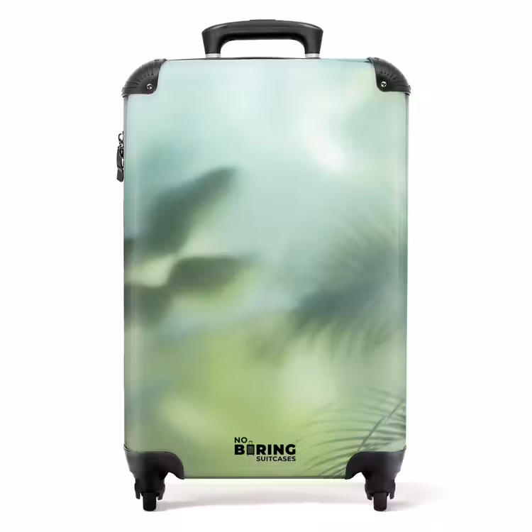 Koffer - Natuur - Vervaagd - Groen - Abstract - Modern - Natuur - Vervaagd - Groen - Abstract - Modern NBS - Handbagage koffer - Volwassenen Unisex middel
