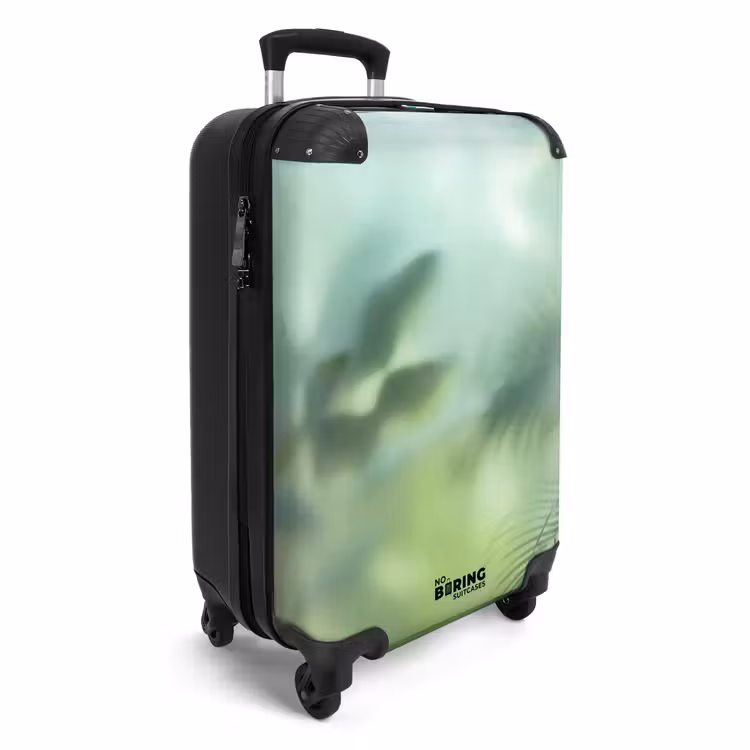 Koffer - Natuur - Vervaagd - Groen - Abstract - Modern - Natuur - Vervaagd - Groen - Abstract - Modern NBS - Handbagage koffer - Volwassenen Unisex middel