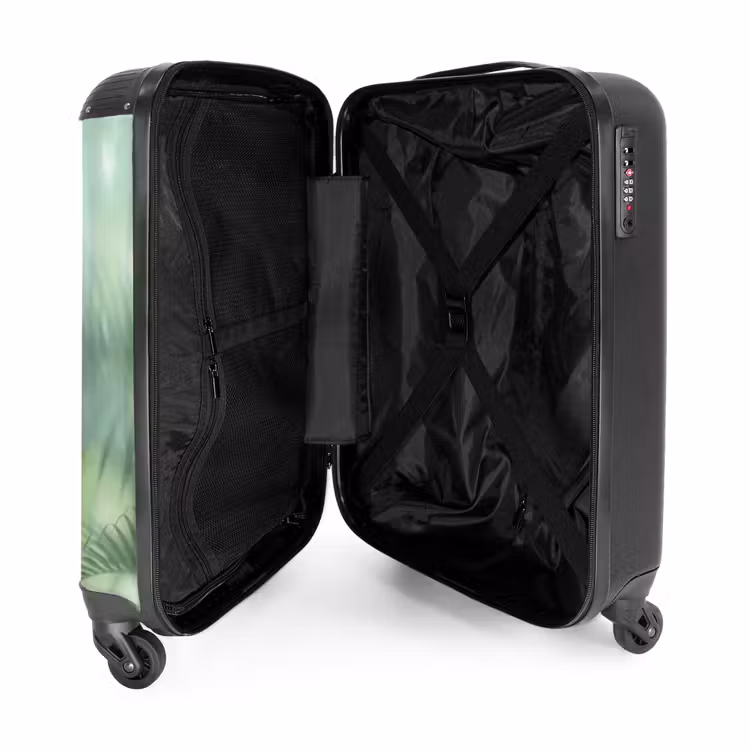 Koffer - Natuur - Vervaagd - Groen - Abstract - Modern - Natuur - Vervaagd - Groen - Abstract - Modern NBS - Handbagage koffer - Volwassenen Unisex middel