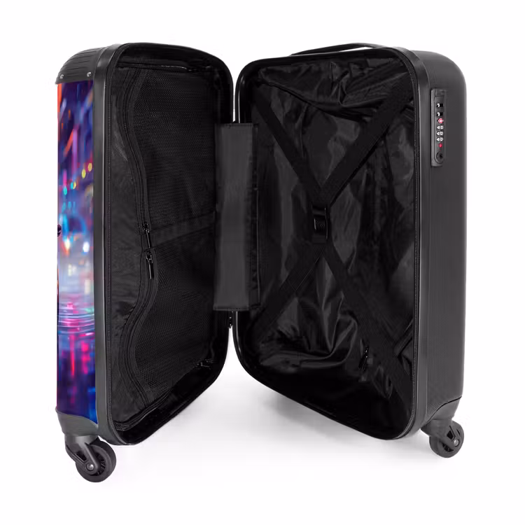 Neon nightcar NBS - Handbagage koffer - Unisex middel -binnenkant