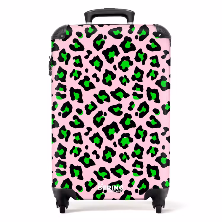 Neon pantermotief NBS - Handbagage koffer - Volwassenen Unisex middel -productfoto_recht