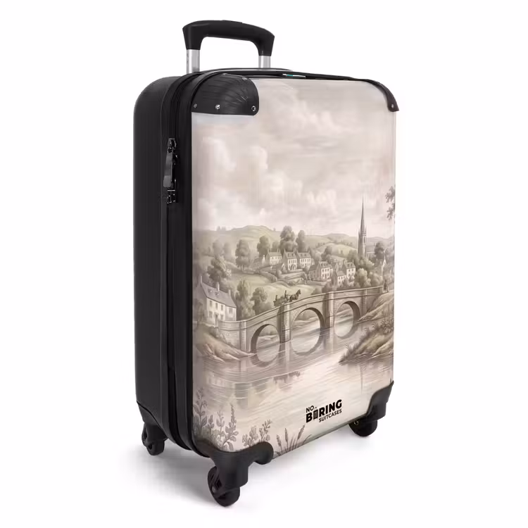 Koffer - Nostalgie - Brug - Rivier - Nostalgie - Brug - Rivier NBS - Handbagage koffer - Volwassenen Unisex middel