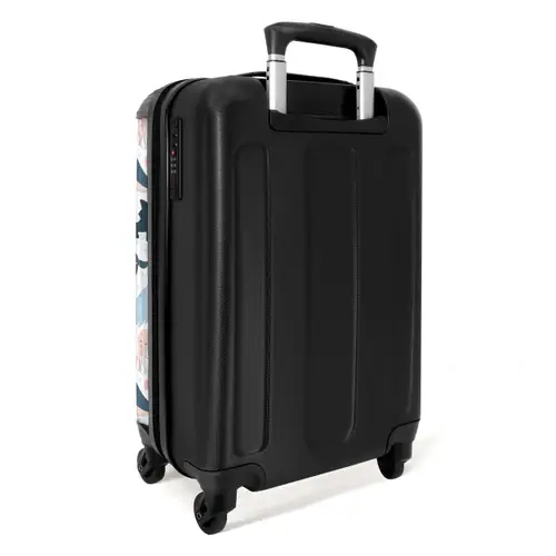 Oceaan dieren kleurrijk NBS - Handbagage koffer - Kinderen Unisex middel -achterkant