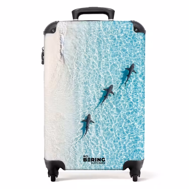 Koffer - Oceaan - Strand - Turquoise - Natuur - Oceaan - Strand - Turquoise - Natuur NBS - Handbagage koffer - Volwassenen Unisex middel