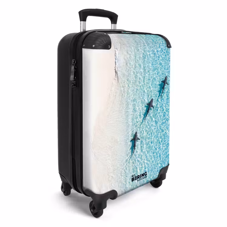 Koffer - Oceaan - Strand - Turquoise - Natuur - Oceaan - Strand - Turquoise - Natuur NBS - Handbagage koffer - Volwassenen Unisex middel