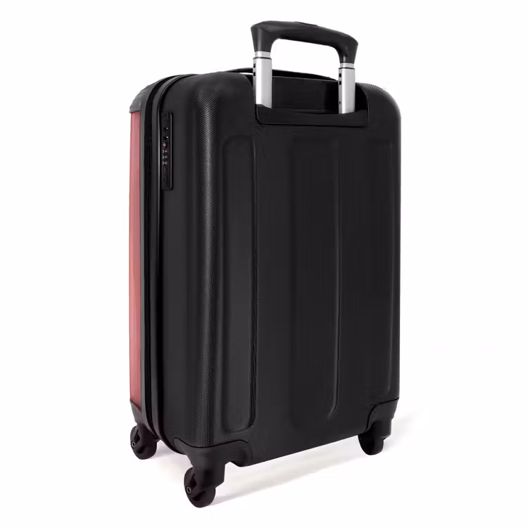 Olifant breekt door roze raam met glas NBS - Handbagage koffer - Kinderen Unisex middel -achterkant