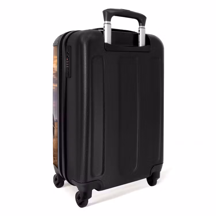 Koffer - Olifanten - Savanne - Zonsondergang - Afrika - Warm - Olifanten - Savanne - Zonsondergang - Afrika - Warm NBS - Handbagage koffer - Volwassenen Unisex middel