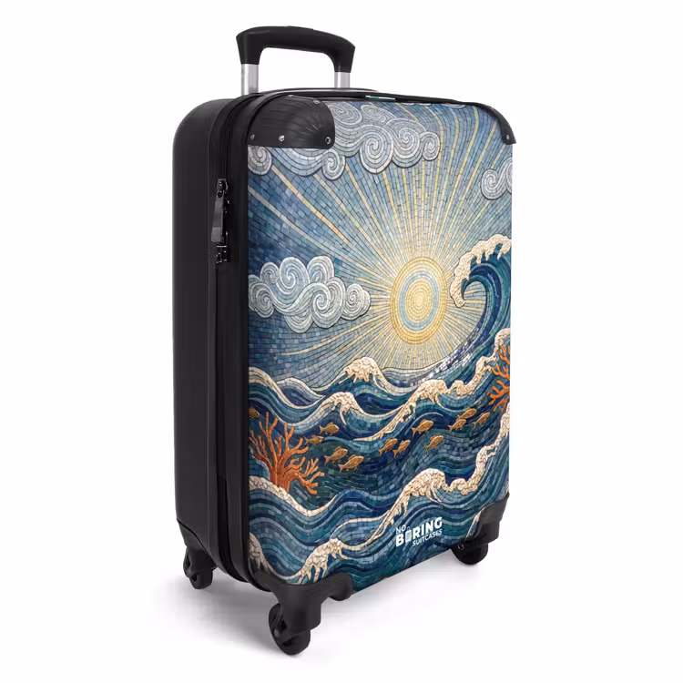 Koffer - Onderwater - Koraal - Vis - Natuur - Kunst - Onderwater - Koraal - Vis - Natuur - Kunst NBS - Handbagage koffer - Volwassenen Unisex middel