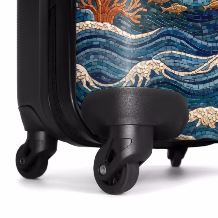 Koffer - Onderwater - Koraal - Vis - Natuur - Kunst - Onderwater - Koraal - Vis - Natuur - Kunst NBS - Handbagage koffer - Volwassenen Unisex middel