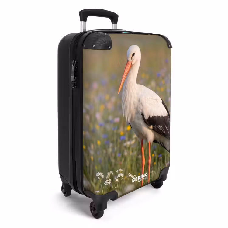 Koffer - Ooienvaar - Bloemen - Weide - Kleurrijk - Ooienvaar - Bloemen - Weide - Kleurrijk NBS - Handbagage koffer - Volwassenen Unisex middel