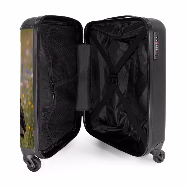 Koffer - Ooienvaar - Bloemen - Weide - Kleurrijk - Ooienvaar - Bloemen - Weide - Kleurrijk NBS - Handbagage koffer - Volwassenen Unisex middel