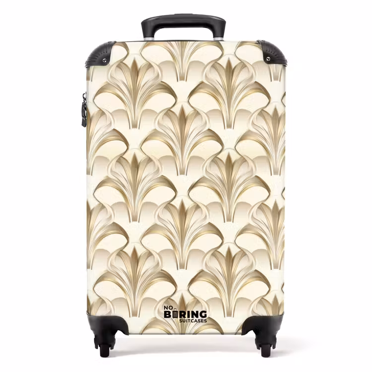 Ornament - Barok - Goud NBS - Handbagage koffer - Volwassenen Unisex middel -productfoto_recht