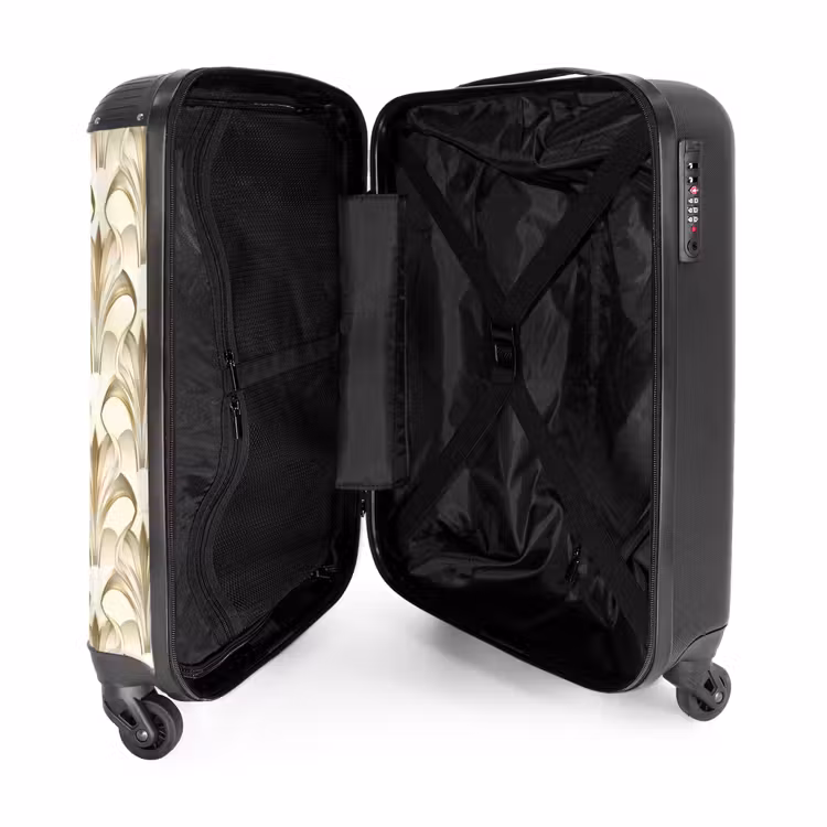 Ornament - Barok - Goud NBS - Handbagage koffer - Volwassenen Unisex middel -binnenkant