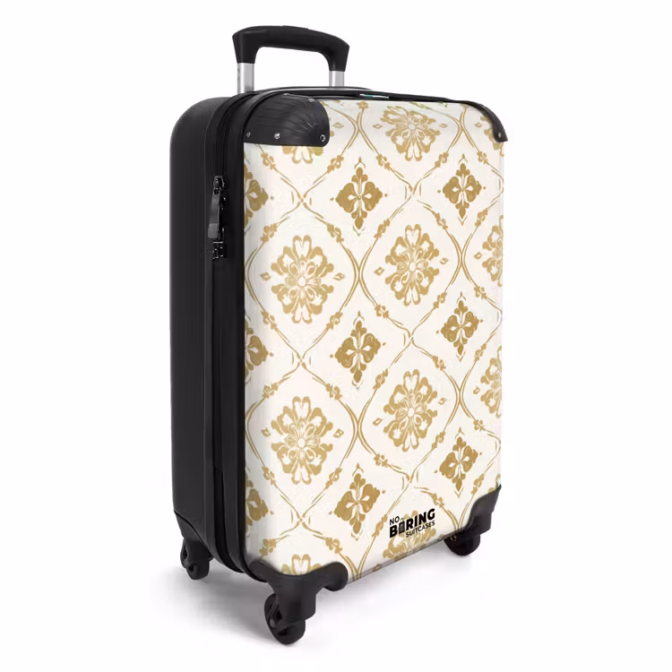 Ornament - Klassiek - Goud NBS - Handbagage koffer - Volwassenen Unisex middel -productfoto_3d