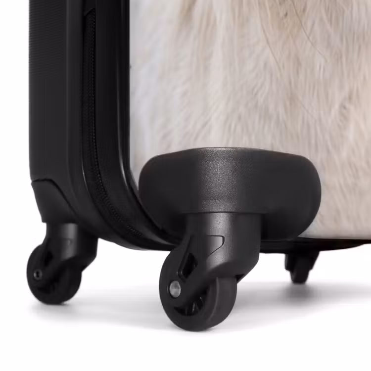 Koffer - Paard - Kop - Winter - Dieren - Wit - Paard - Kop - Winter - Dieren - Wit NBS - Handbagage koffer - Volwassenen Unisex middel