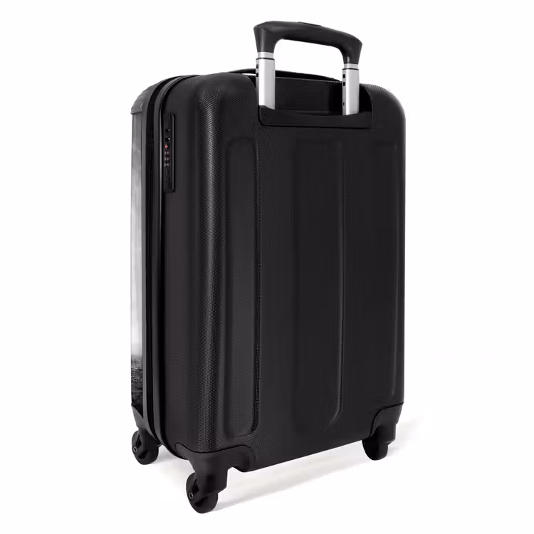 Koffer - Paard - Stof - Zwart-wit - Dieren - Paard - Stof - Zwart-wit - Dieren NBS - Handbagage koffer - Volwassenen Unisex middel