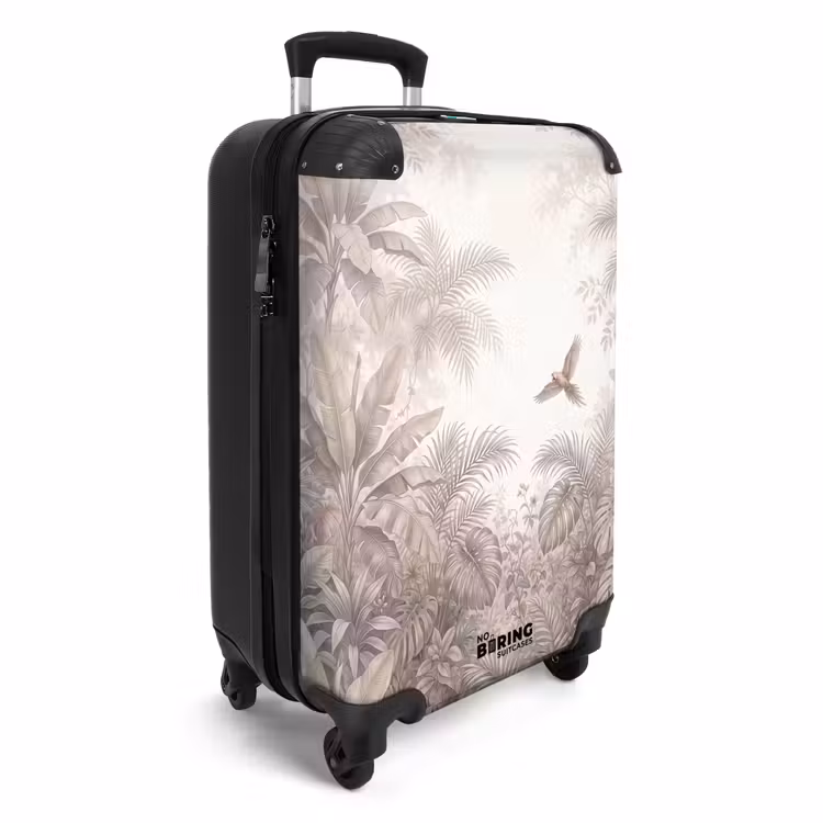 Koffer - Papagaai - Jungle - Tropisch - Papagaai - Jungle - Tropisch NBS - Handbagage koffer - Volwassenen Unisex middel