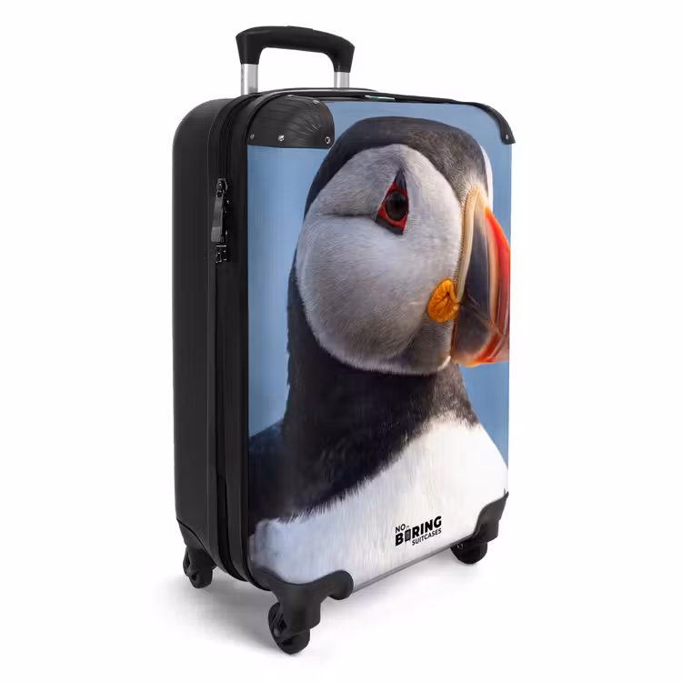 Koffer - Papegaaiduiker - Portret - Natuur - Papegaaiduiker - Portret - Natuur NBS - Handbagage koffer - Volwassenen Unisex middel