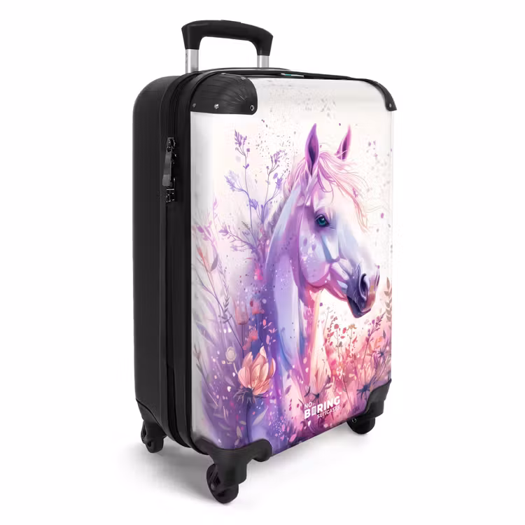 Parelachtige Pony Koffer - NBS - Handbagage middel -productfoto_3d